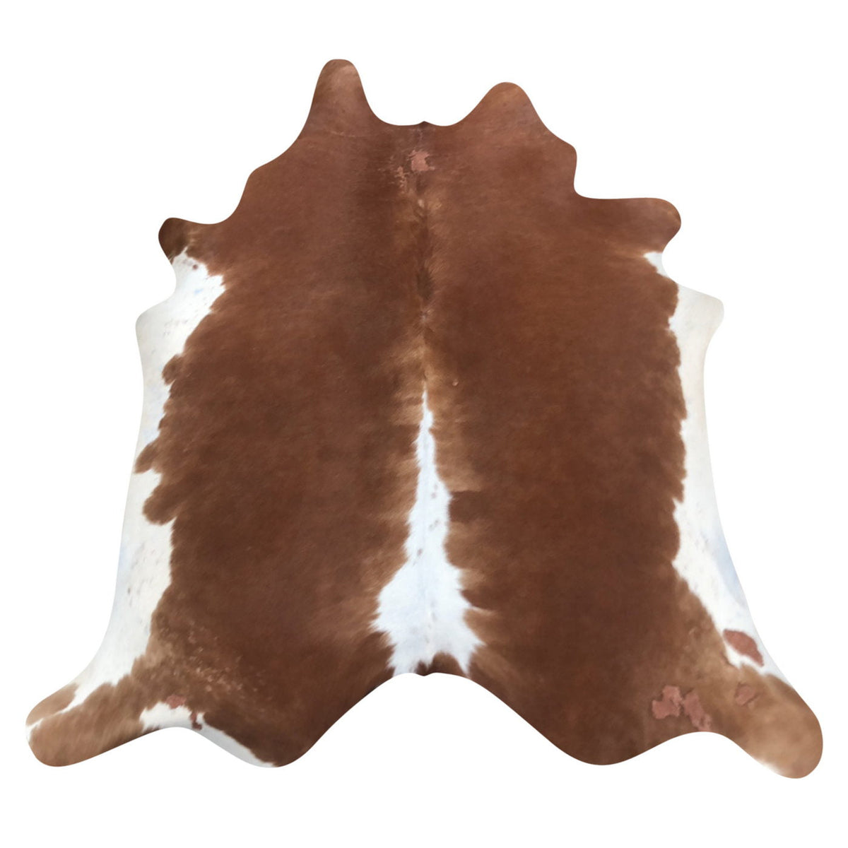 Natural Brazilian Cowhide Rug -  Mocha & Ivory