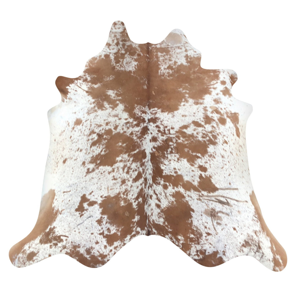 Natural Brazilian Cowhide Rug -  Mocha & Ivory