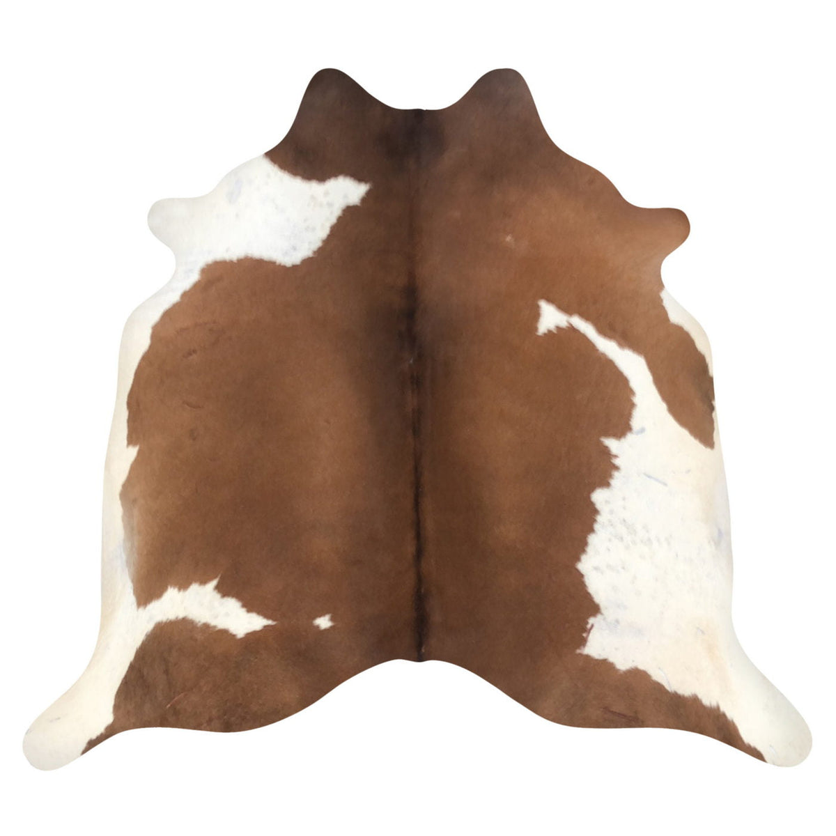 Natural Brazilian Cowhide Rug -  Mocha & Ivory