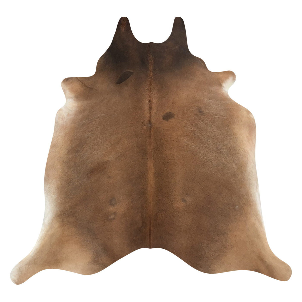 Natural Brazilian Cowhide Rug -  Mocha & Ivory