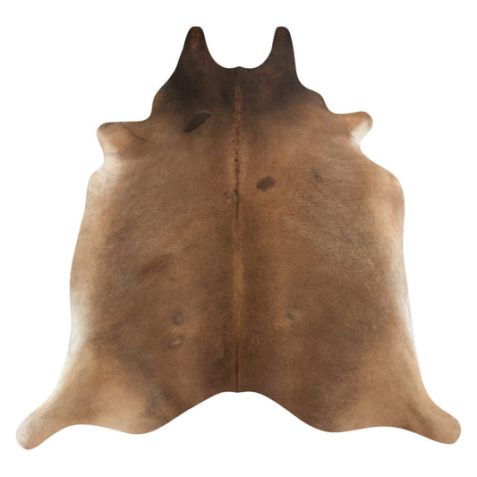 Natural Brazilian Cowhide Rug -  Mocha & Ivory