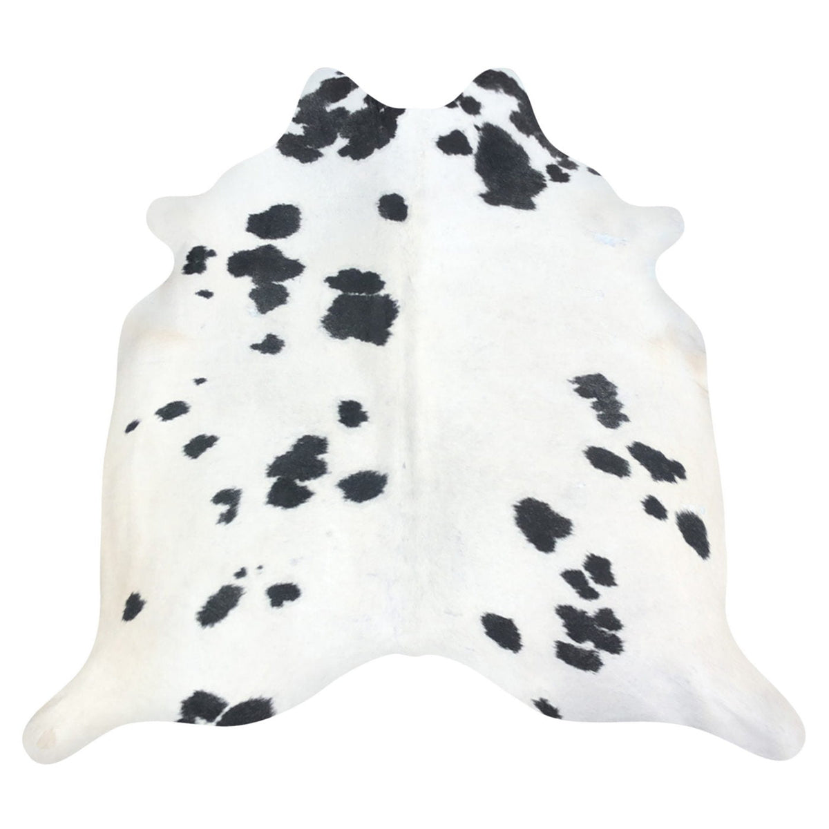 Natural Brazilian Cowhide Rug -  Ivory & Espresso