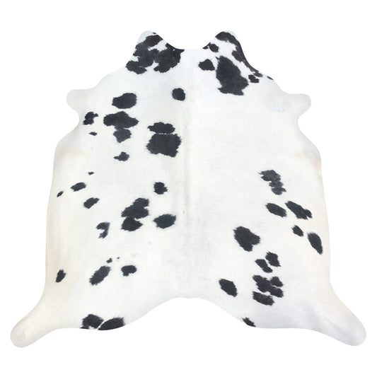 Natural Brazilian Cowhide Rug -  Ivory & Espresso