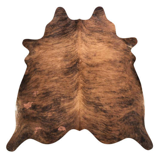 Natural Brazilian Cowhide Rug -  Mocha, Espresso & Ivory