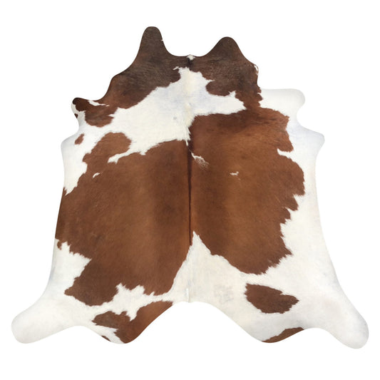 Natural Brazilian Cowhide Rug -  Mocha & Ivory