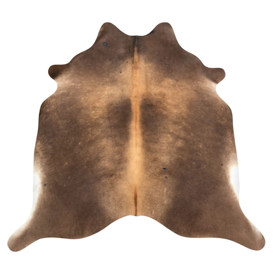 Natural Brazilian Cowhide Rug -  Chocolate, Caramel & Ivory