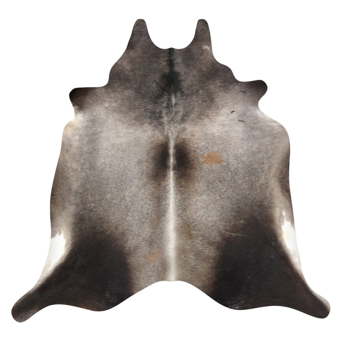 Natural Brazilian Cowhide Rug -  Taupe, Espresso & Ivory