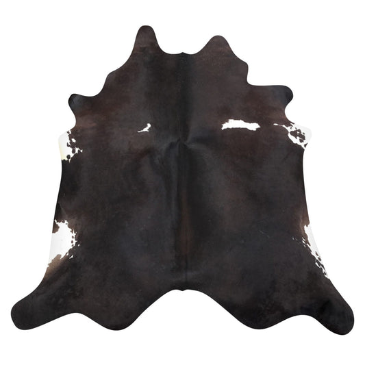 Natural Brazilian Cowhide Rug -  Espresso & Ivory