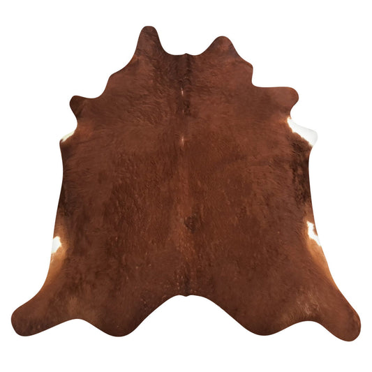 Natural Brazilian Cowhide Rug -  Mocha & Ivory