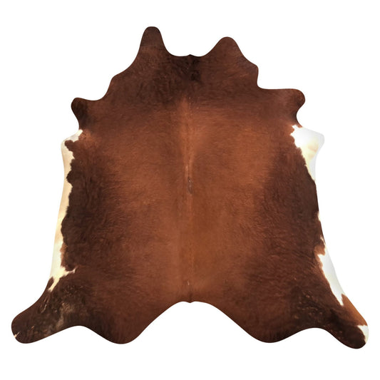 Natural Brazilian Cowhide Rug -  Mocha & Ivory