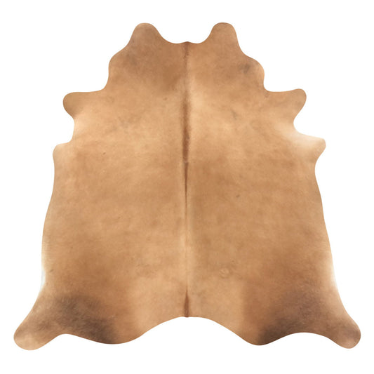 Natural Brazilian Cowhide Rug -  Caramel & Ivory