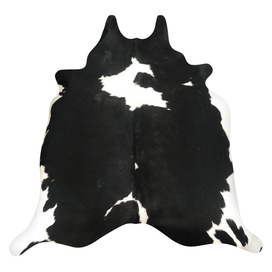 Natural Brazilian Cowhide Rug -  Espresso & Ivory