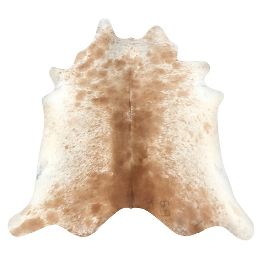 Natural Brazilian Cowhide Rug -  Mocha & Ivory