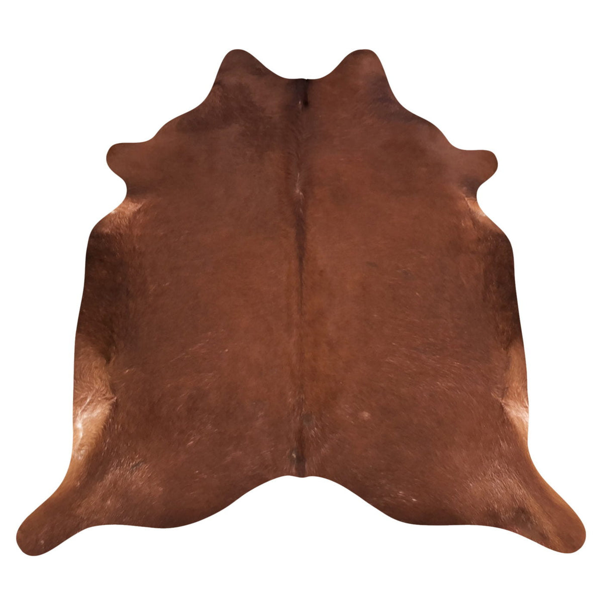 Natural Brazilian Cowhide Rug -  Chocolate & Ivory