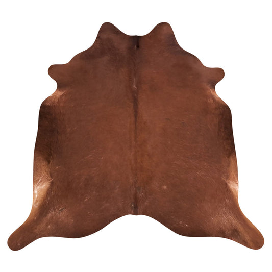 Natural Brazilian Cowhide Rug -  Chocolate & Ivory
