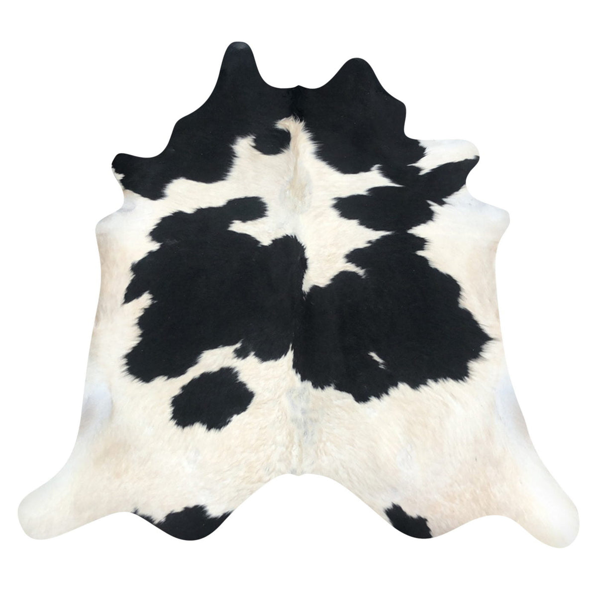 Natural Brazilian Cowhide Rug -  Espresso, Beige & Ivory