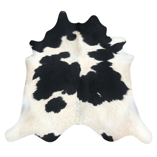 Natural Brazilian Cowhide Rug -  Espresso, Beige & Ivory