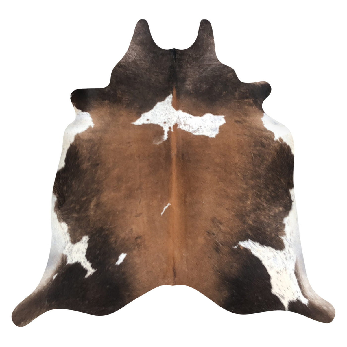 Natural Brazilian Cowhide Rug -  Mocha, Espresso & Ivory