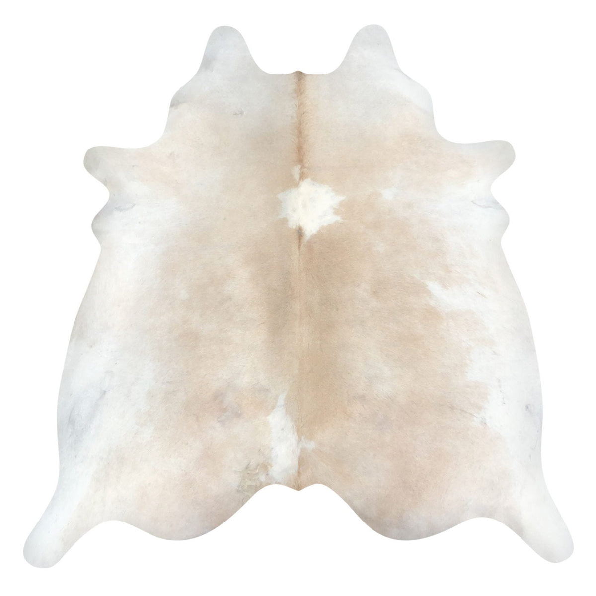 Natural Brazilian Cowhide Rug -  Beige & Ivory