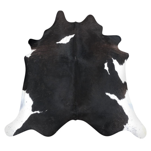 Natural Brazilian Cowhide Rug -  Espresso & Ivory