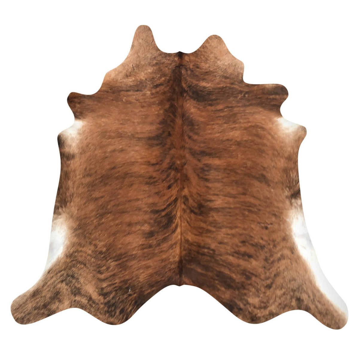 Natural Brazilian Cowhide Rug -  Mocha, Espresso & Ivory