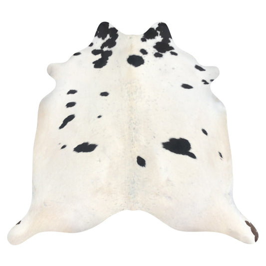 Natural Brazilian Cowhide Rug -  Ivory & Espresso