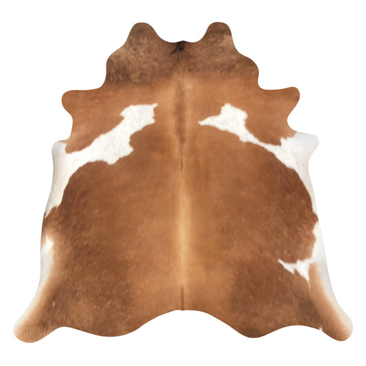 Natural Brazilian Cowhide Rug -  Mocha & Ivory