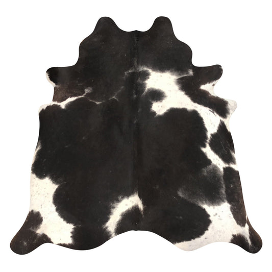 Natural Brazilian Cowhide Rug -  Espresso & Ivory