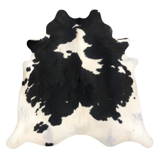 Natural Brazilian Cowhide Rug -  Espresso & Ivory