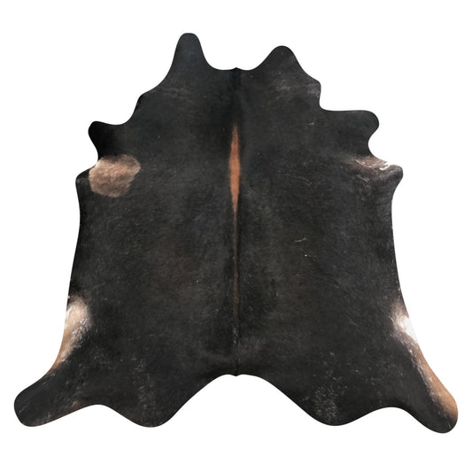 Natural Brazilian Cowhide Rug -  Espresso, Mocha & Ivory