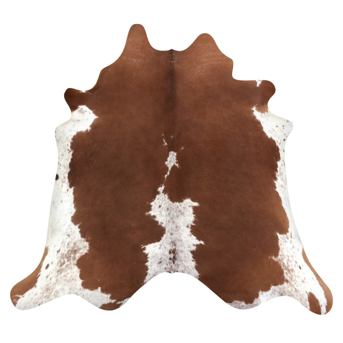 Natural Brazilian Cowhide Rug -  Mocha & Ivory