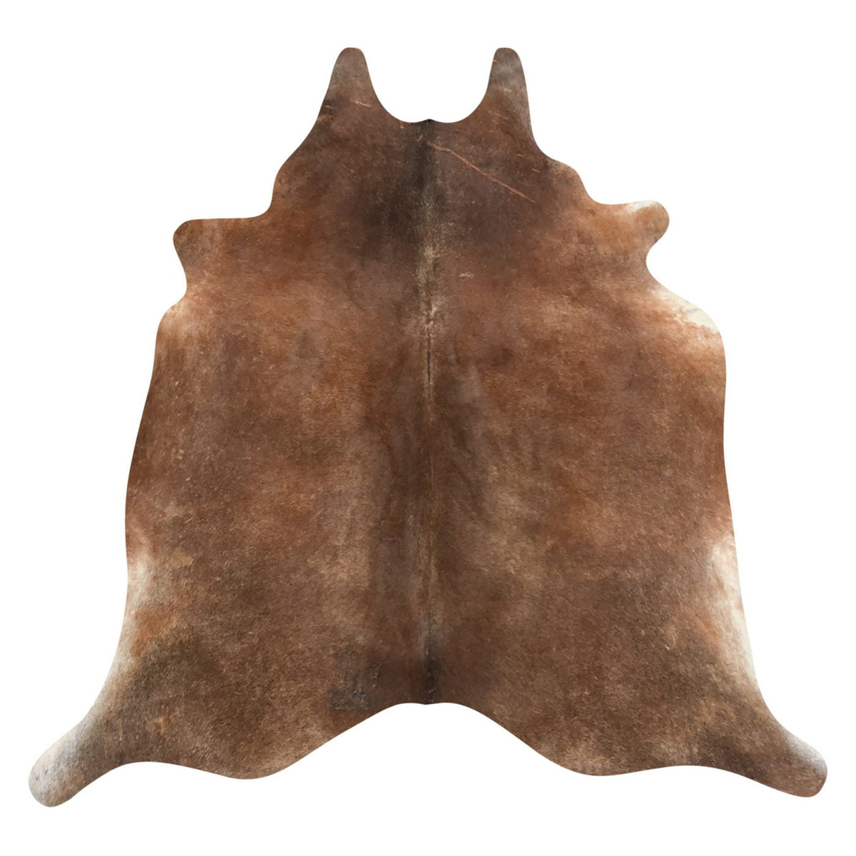Natural Brazilian Cowhide Rug -  Mocha & Ivory