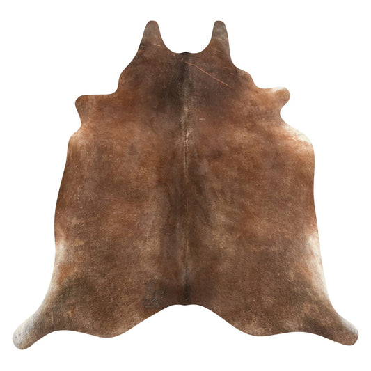 Natural Brazilian Cowhide Rug -  Mocha & Ivory