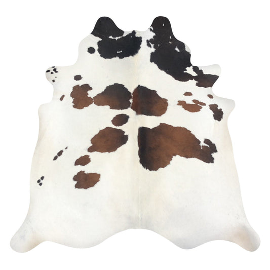 Natural Brazilian Cowhide Rug -  Ivory, Mocha & Espresso