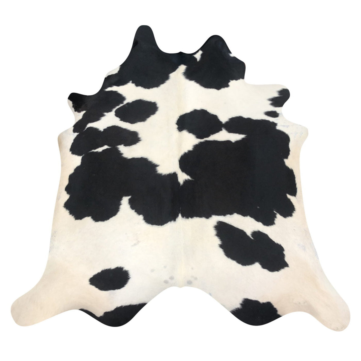 Natural Brazilian Cowhide Rug -  Espresso & Ivory