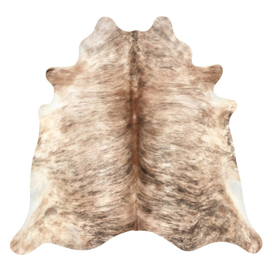Natural Brazilian Cowhide Rug -  Caramel, Espresso & Ivory