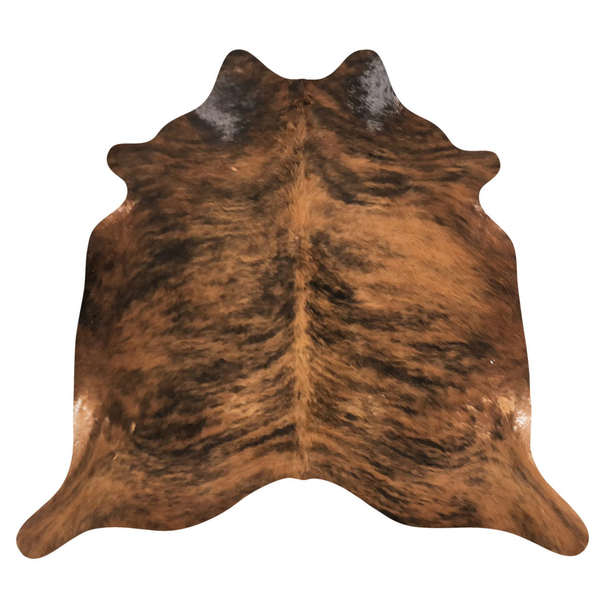 Natural Brazilian Cowhide Rug -  Mocha, Espresso & Ivory