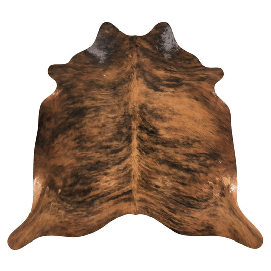 Natural Brazilian Cowhide Rug -  Mocha, Espresso & Ivory