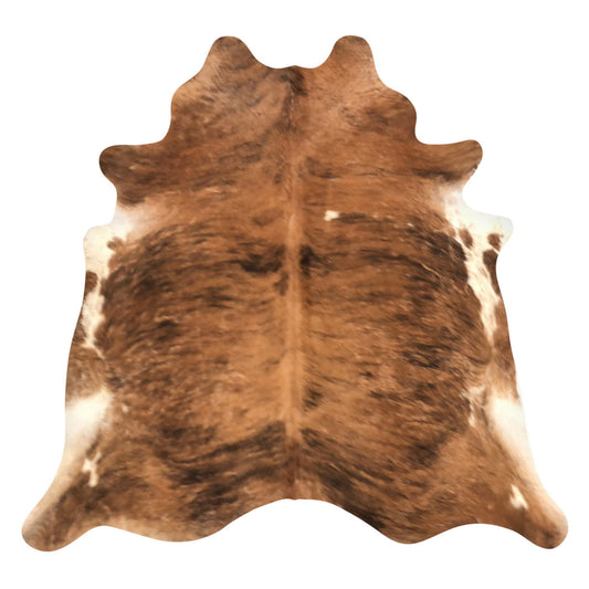 Natural Brazilian Cowhide Rug -  Mocha, Espresso & Ivory