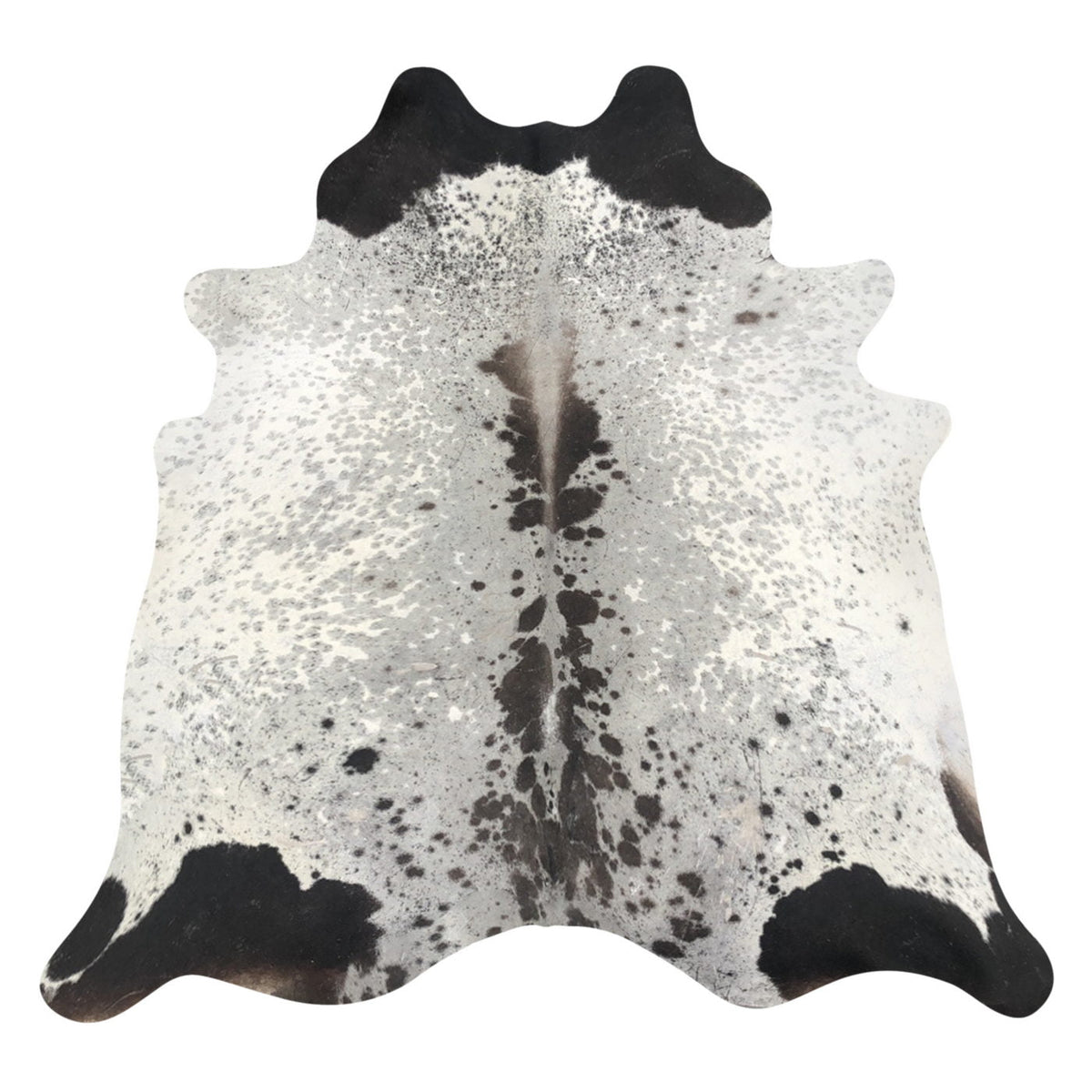 Natural Brazilian Cowhide Rug -  Taupe, Espresso & Ivory