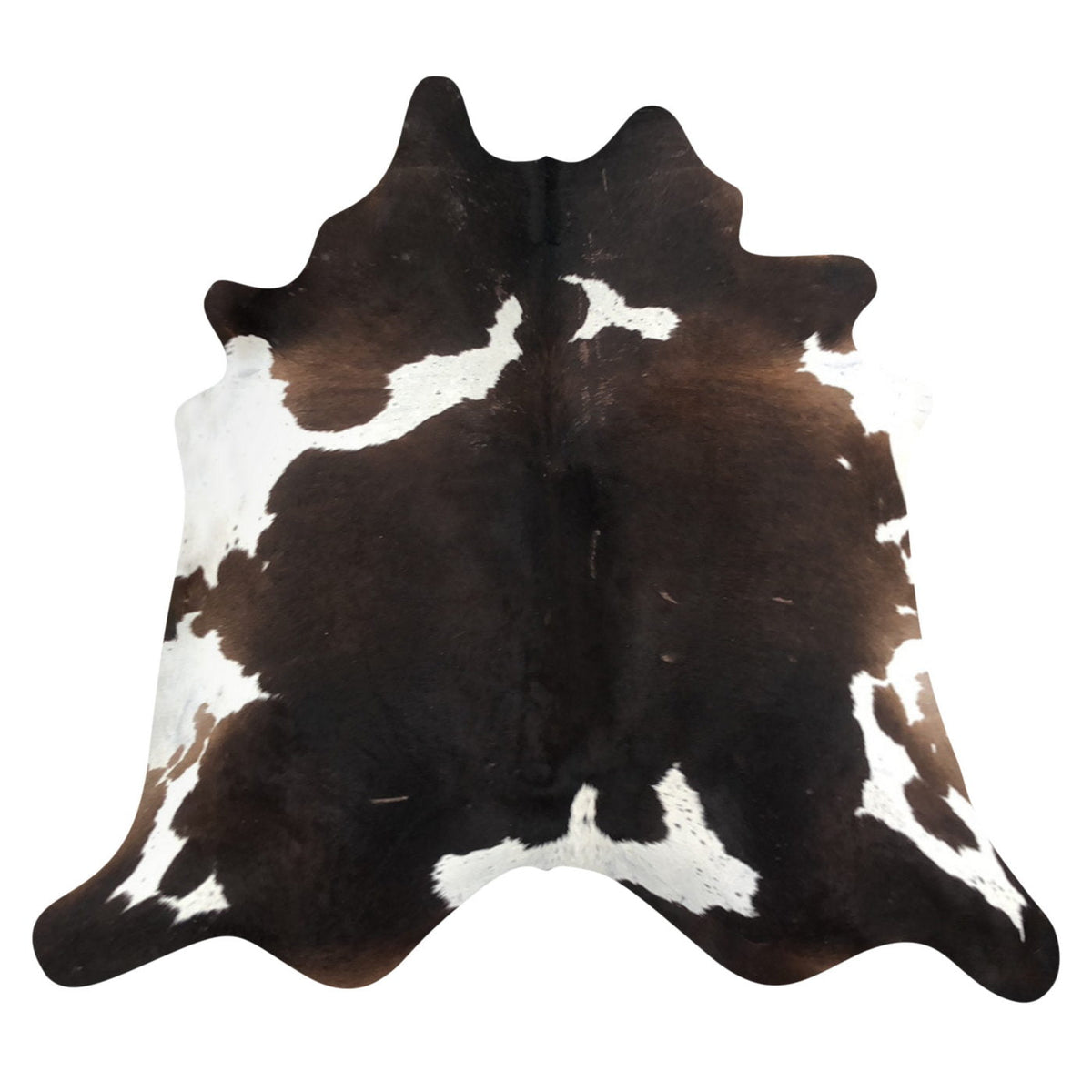 Natural Brazilian Cowhide Rug -  Espresso, Ivory & Mocha
