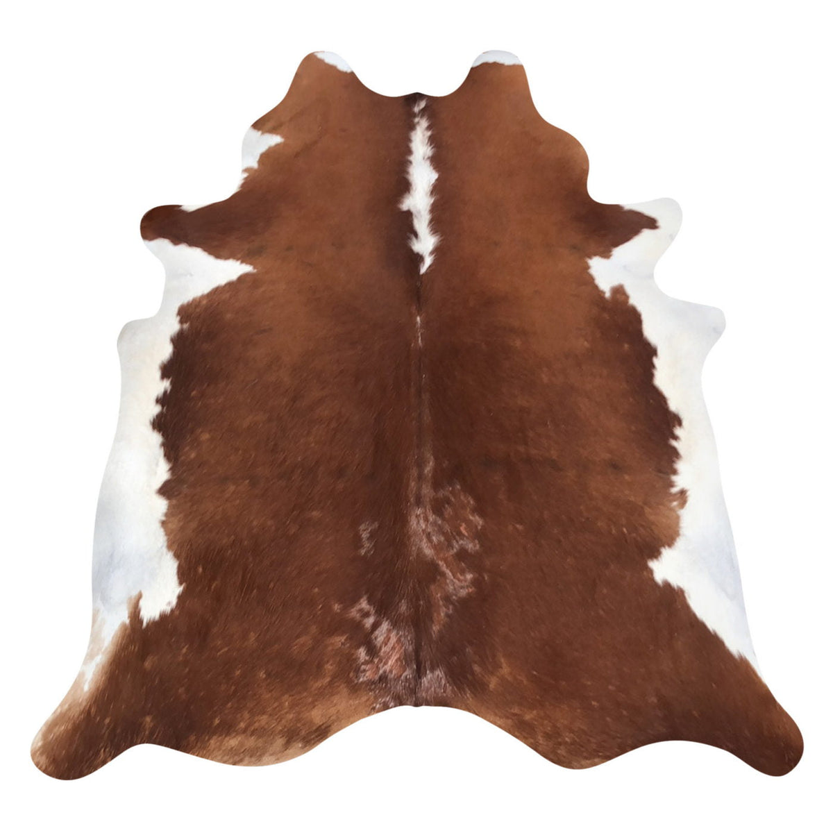 Natural Brazilian Cowhide Rug -  Mocha & Ivory