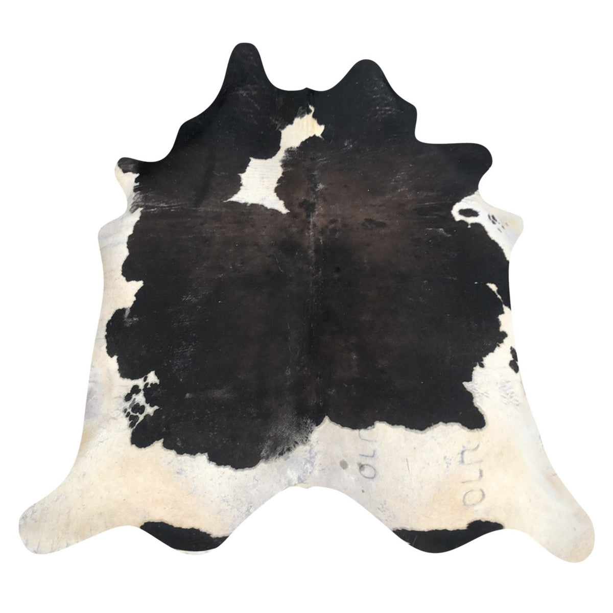 Natural Brazilian Cowhide Rug -  Espresso, Beige & Ivory
