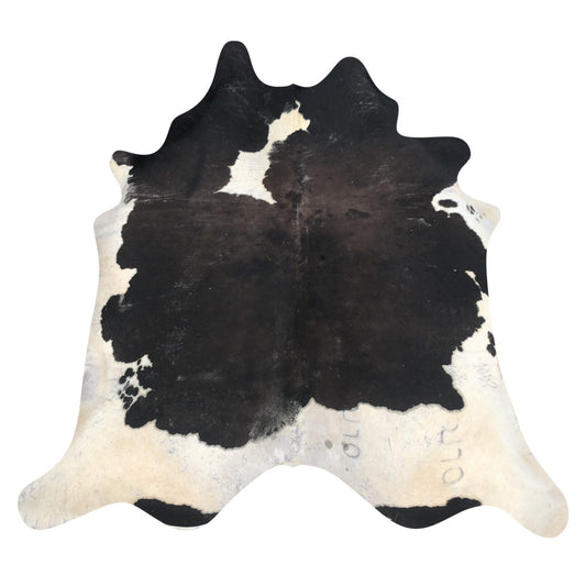 Natural Brazilian Cowhide Rug -  Espresso, Beige & Ivory