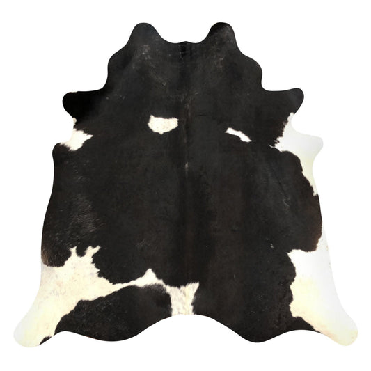 Natural Brazilian Cowhide Rug -  Espresso, Beige & Ivory