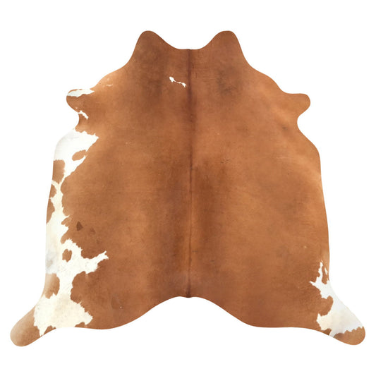 Natural Brazilian Cowhide Rug -  Mocha & Ivory