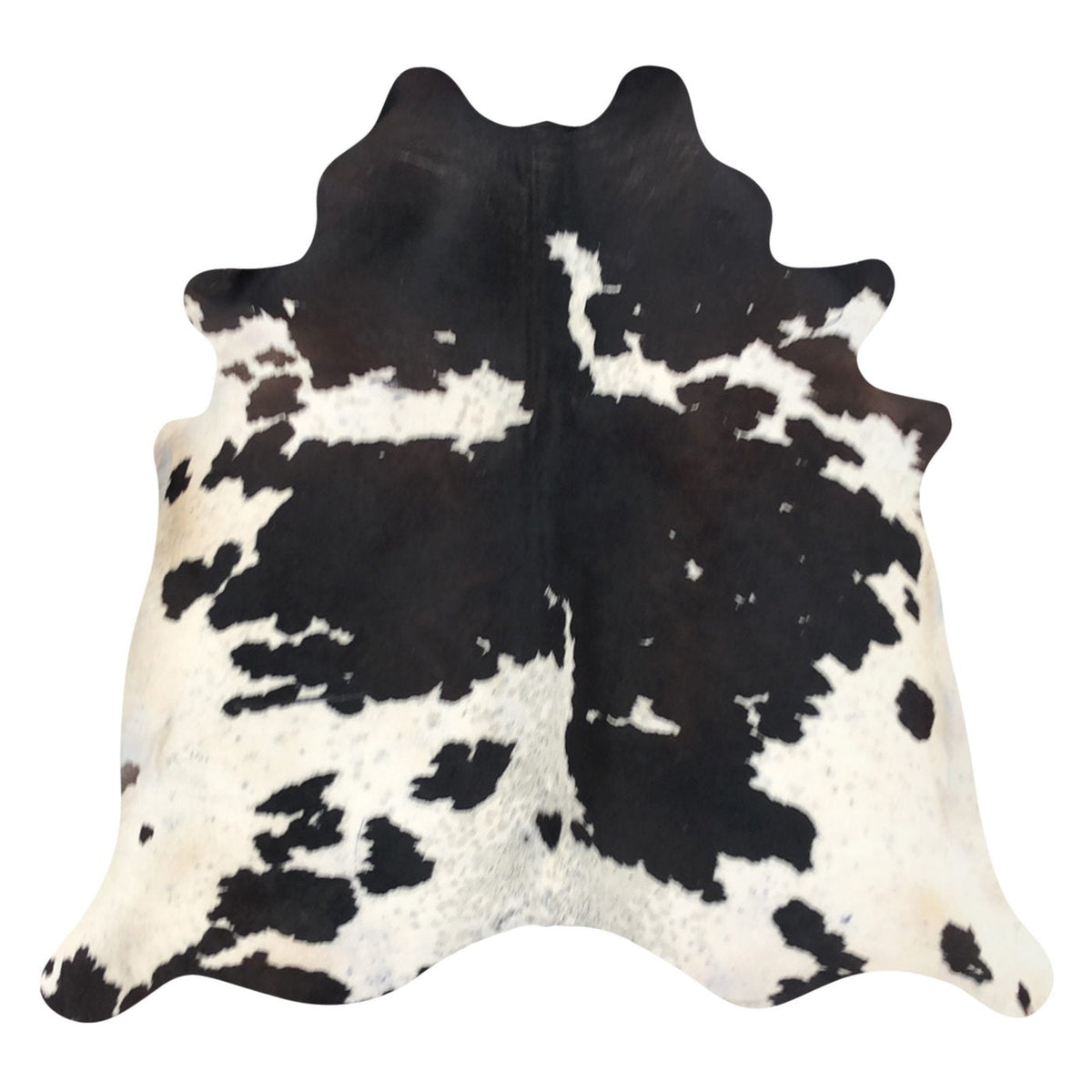Natural Brazilian Cowhide Rug -  Espresso, Taupe & Ivory