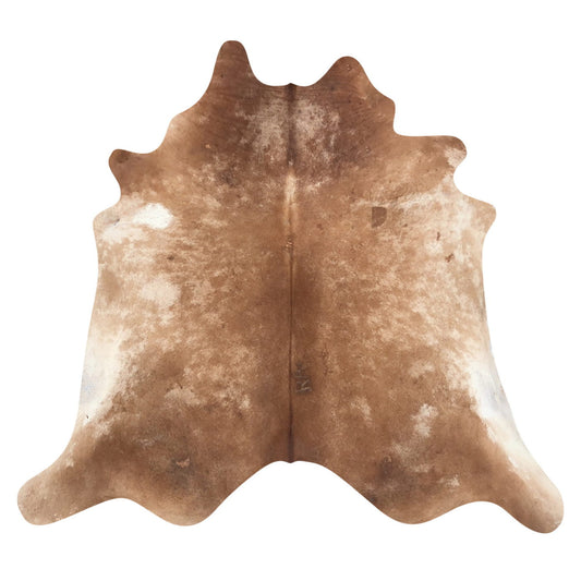Natural Brazilian Cowhide Rug -  Mocha & Ivory