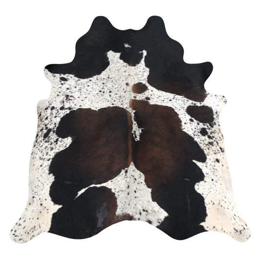 Natural Brazilian Cowhide Rug -  Espresso, Mocha & Ivory