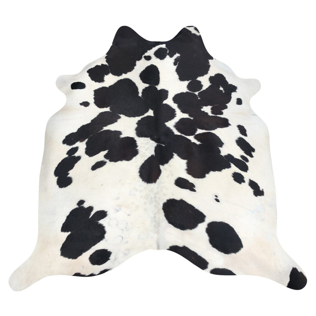 Natural Brazilian Cowhide Rug -  Espresso & Ivory